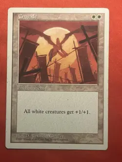 MTG Crusade Fifth Edition 22 Regular Rare Moderate Play - Image 1