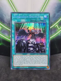 Yugioh Forbidden Droplet MP22-EN254 Prismatic Secret Rare 1st Edition NM - Image 1