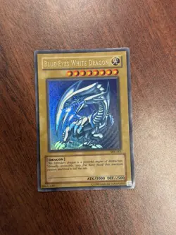 *** BLUE EYES WHITE DRAGON *** ULTRA RARE SDK-001 ORIGINAL (LP-EX) YUGIOH! - Image 1