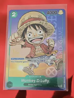 Monkey.D.Luffy 1st Anniversary Tournament P-037 One Piece Promo Stamped Foil! - Image 1