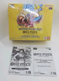 ONE PIECE CARD ADVENTURE ON KAMI'S ISLAND BOOSTER BOX OP15 ENGLISH + 2 Promos - Image 1