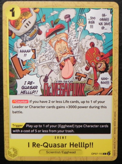 One Piece 500 Years in the Future OP07-115 I Re-Quasar Helllp!! COMMON ENGLISH - Image 1