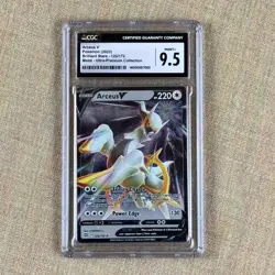 Arceus V Metal Card Brilliant Stars CGC 9.5 Mint+ Ultra Premium Collection - Image 1