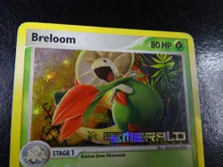 Pokemon Card- Breloom Emerald 22/106 Uncommon Reverse Holo Stamped mp - Image 3