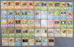 LP Pokemon - Jungle & Fossil Common & Uncommon Cards - No Duplicates - 52 Cards - Image 1