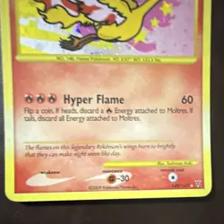 Pokemon Moltres Holo Pokemon TCG Card 149/147 HP70 Basic English 2009 - Image 2
