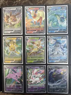 Complete Set Of Eevee Evolution V Card Promos - Image 1