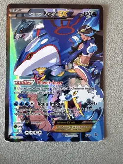 Team Aqua's Kyogre EX 6/34 Double Crisis Ultra Rare Holo 190 HP Pokemon Card - Image 2
