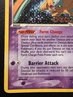 Deoxys 18/107 EX Deoxys Pokemon Card Reverse Holo Foil Rare HP - Image 5