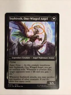 MTG Sephiroth Fabled Soldier Final Fantasy Regular Card NM Condition - Image 2