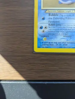 Pokemon TCG Light Azumarill Holo Rare Unlimited Card 13/105 Neo Destiny - Image 4