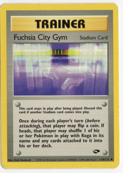 Fuchsia City Gym 114/132 Gym Challenge Pokemon Card - Image 1