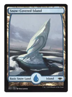 MTG magic cards 1x Snow-Covered Island Modern Horizons NM-Mint, English - Image 1