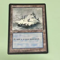 Snow-Covered Island 348 Ice Age Regular MTG TCG CARD LP - Image 1