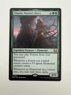 Titania Nature’s Force MTG Magic the Gathering Card NM Near Mint DSC - Image 1