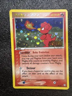 Pokemon Card - Magby Team Rocket Returns 24/109 Rare Reverse Holo Stamped - Image 3