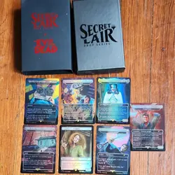 Magic: The Gathering Secret Lair Evil Dead Foil Box Topper Set 7 Cards - Image 1