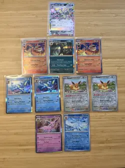 Pokemon TCG Japanese Holo Eevee, Umbreon, Flareon, Vaporeon, Espeon Lot 10 Cards - Image 1