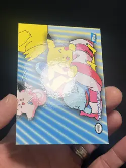 Pokemon Topps Series 3 Puzzle Card P05 of 6 (Squirtle & Pikachu) - Image 2