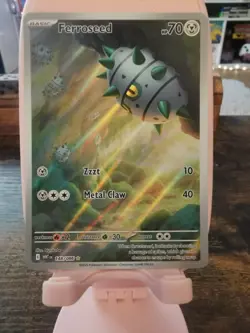 Pokemon TCG Ferroseed Illustration Rare White Flare Card 148/086 - Image 1