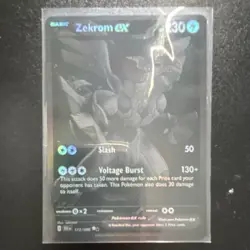 Pokemon Zekrom EX Black Bolt Black White Rare Holo 172/086 230 HP Dragon Card - Image 1