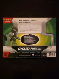 Pokemon TCG: Cyclizar ex Box | 4 boosters 2 unique promo cards and a JUMBO 820650852336 - Image 2