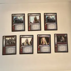 Decipher Lord of the Rings TCG 7 Rare Card Lot - Image 1