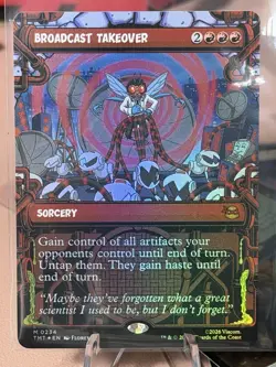Broadcast Takeover Showcase Foil Mythic #234 MTG Teenage Mutant Ninja Turtles - Image 1