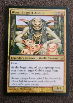 Wort Boggart Auntie NM 2007 MTG Lorwyn (See Description) - Image 1