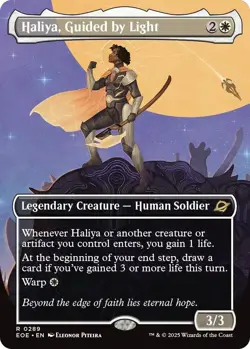 Haliya, Guided by Light (Borderless) [EOE - 289] - NM [Normal] TCG MTG - Image 1