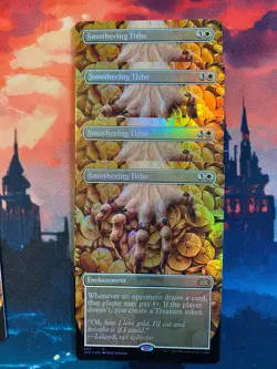 MTG Double Masters 2022 Smothering Tithe Borderless Foil x 1 - Image 1