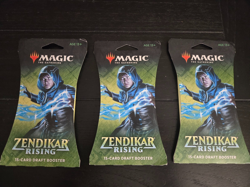 3 Packs of Magic the Gathering MTG Zendikar Rising Draft Boosters - Image 1