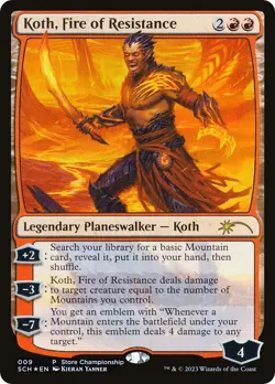 Koth, Fire of Resistance [GAME - 9] - NM [Foil] TCG MTG - Image 1