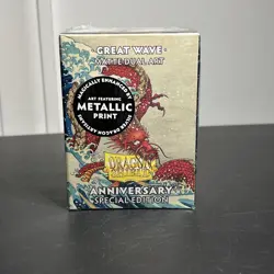 Dragon Shield Sleeves: Standard Matte Dual Art 25th Anniversary - Great Wave - Image 1