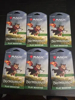6 Play Booster Packs of Magic the Gathering MTG Bloomburrow - Image 1
