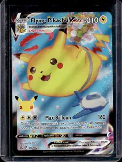2021 Pokemon SWSH Celebrations Flying Pikachu VM #007/025 - Image 1