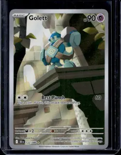 2025 Pokemon Black Bolt Golett Illustration Rare #122/086 - Image 1
