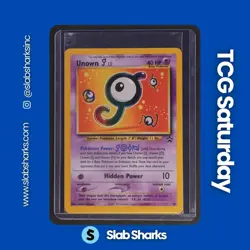 1999 POKEMON WIZARDS BS PROMO SPELL OF UNOWN: ENTEI VHS/DVD PROMO #38 UNOWN J - Image 1