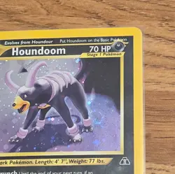 Pokemon Houndoom 4/75 Neo Discovery Holo Rare Unlimited lp SWIRL - Image 3