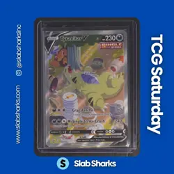 2021 POKEMON SWORD & SHIELD BATTLE STYLES #155/163 TYRANITAR V ALTERNATE ART - Image 1