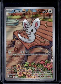 2025 Pokemon Black Bolt Minccino Illustration Rare #152/086 - Image 1