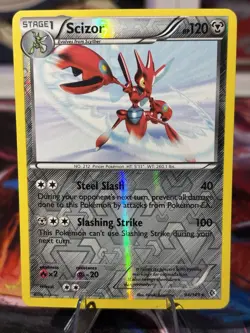 Pokemon 2012 B&W Boundaries Crossed Scizor 94/149 Reverse Holo Rare LP - Image 1