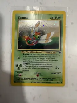 Pokemon Yanma 17/75 Neo Discovery Holo Rare Unlimited Basic Grass English - Image 1
