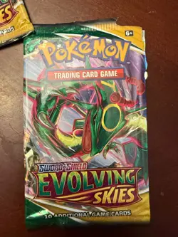 Pokemon Empty Booster Pack Lot Evolving Skies Umbreon Rayquaza - Image 2