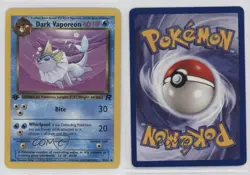 Dark Vaporeon 1st Ed. Pokemon Team Rocket #45 2000 - Image 3