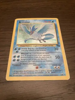 Pokemon TCG Articuno Fossil 2 Holo Unlimited Holo Rare - Image 1