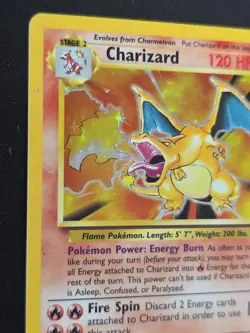 Pokemon TCG 1999 Base Set | Charizard #4/102 Unlimited MP-HP See Pics - Image 2