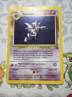 Haunter - 6/62 Fossil Unlimited Holo Rare Pokemon - MP - Image 1