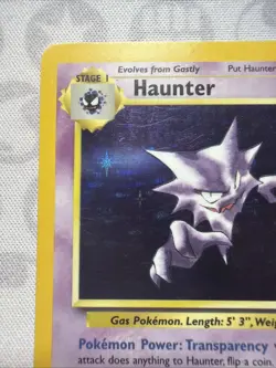 Haunter - 6/62 Fossil Unlimited Holo Rare Pokemon - MP - Image 2