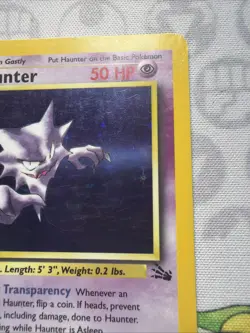 Haunter - 6/62 Fossil Unlimited Holo Rare Pokemon - MP - Image 3